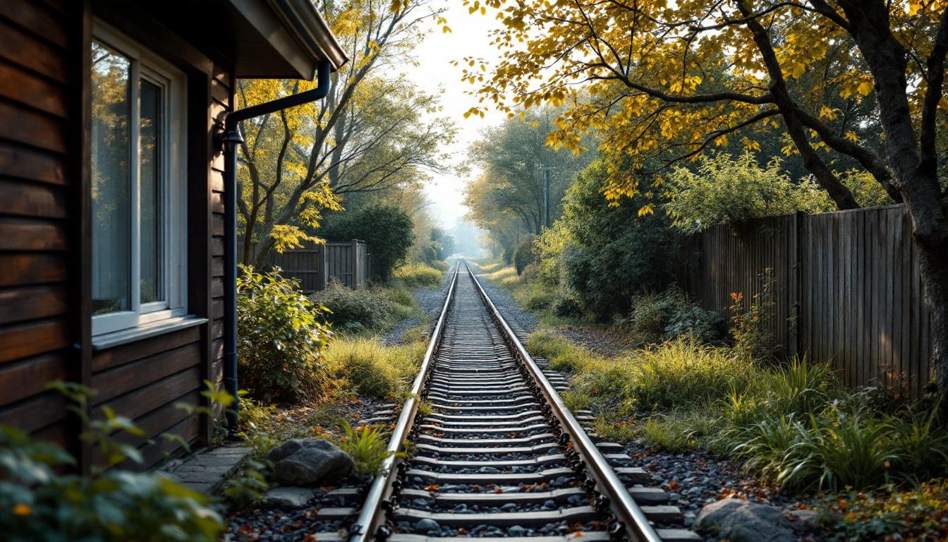 Maison au bord de la voie ferrée : évaluer les risques et opportunités