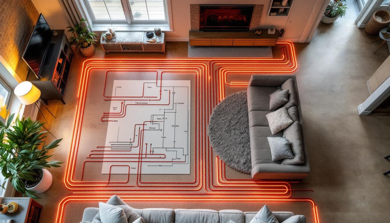 Plancher chauffant schéma : comprendre son fonctionnement et ses avantages